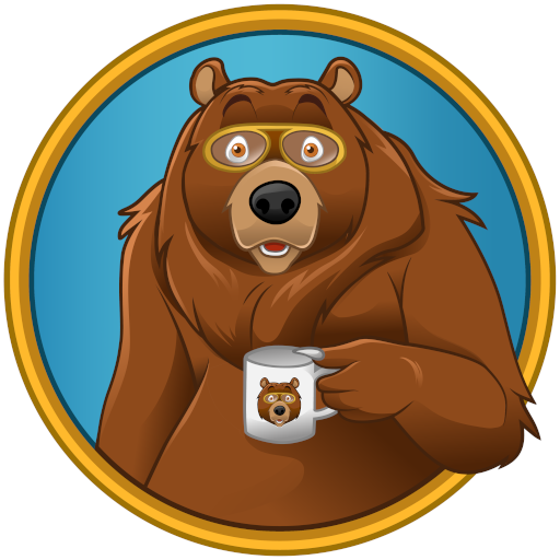 CuriousBearWithCup